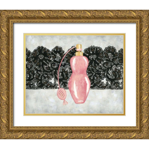 Femme Boudoir VIII Gold Ornate Wood Framed Art Print with Double Matting by Zarris, Chariklia