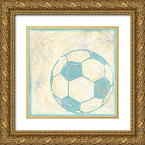 Soccer Rules Gold Ornate Wood Framed Art Print with Double Matting by Zarris, Chariklia