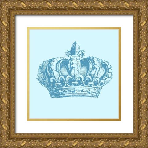 Prince Crown I Gold Ornate Wood Framed Art Print with Double Matting by Vision Studio