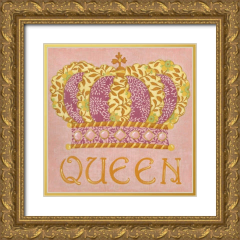 Queen Gold Ornate Wood Framed Art Print with Double Matting by Zarris, Chariklia