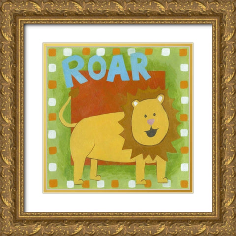 Roar Gold Ornate Wood Framed Art Print with Double Matting by Meagher, Megan