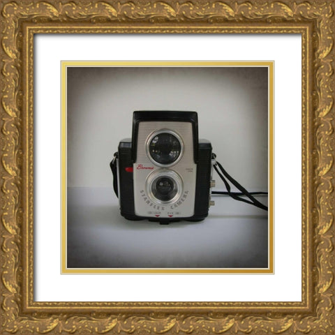 Camera Collection I Gold Ornate Wood Framed Art Print with Double Matting by Zarris, Chariklia