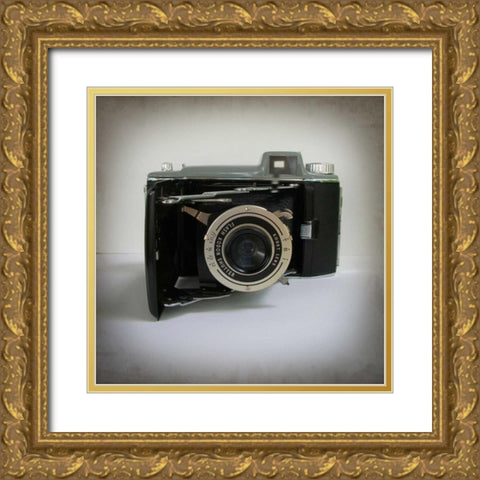 Camera Collection III Gold Ornate Wood Framed Art Print with Double Matting by Zarris, Chariklia