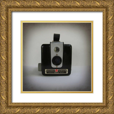 Camera Collection IV Gold Ornate Wood Framed Art Print with Double Matting by Zarris, Chariklia