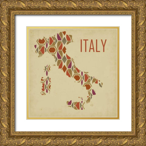 Travel Abroad I Gold Ornate Wood Framed Art Print with Double Matting by Fagalde, Jarman