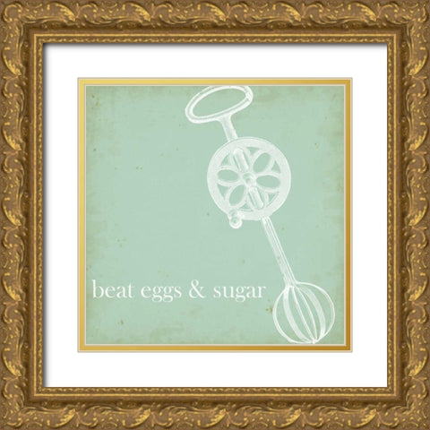 Cottage Kitchen I Gold Ornate Wood Framed Art Print with Double Matting by Fagalde, Jarman