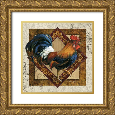 Ruler of the Roost Gold Ornate Wood Framed Art Print with Double Matting by Stever, Janet