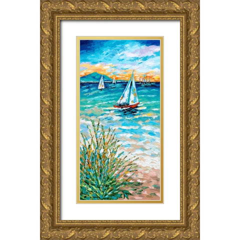 Wind in my Sail I Gold Ornate Wood Framed Art Print with Double Matting by Vitaletti, Carolee