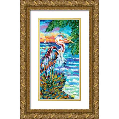 Beach Comber I Gold Ornate Wood Framed Art Print with Double Matting by Vitaletti, Carolee