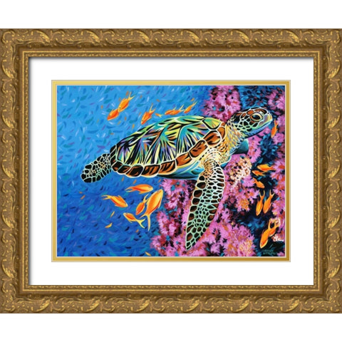 Cruising Along II Gold Ornate Wood Framed Art Print with Double Matting by Vitaletti, Carolee