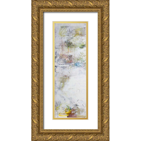 White Shoes I Gold Ornate Wood Framed Art Print with Double Matting by Youngstrom, Kent