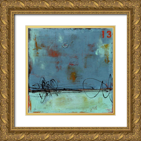 Blue Bay Marina I Gold Ornate Wood Framed Art Print with Double Matting by Ashley, Erin