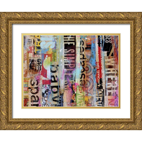 Metro Mix 21 II Gold Ornate Wood Framed Art Print with Double Matting by Ashley, Erin