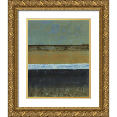 Diffused Light V Gold Ornate Wood Framed Art Print with Double Matting by Green-Aldridge, W.