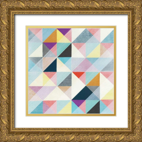 Moderno I Gold Ornate Wood Framed Art Print with Double Matting by Fuchs, Jodi