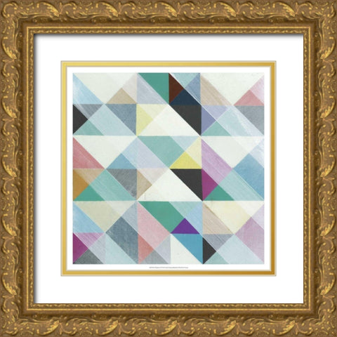 Moderno II Gold Ornate Wood Framed Art Print with Double Matting by Fuchs, Jodi