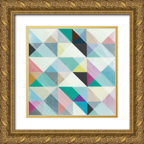 Moderno II Gold Ornate Wood Framed Art Print with Double Matting by Fuchs, Jodi