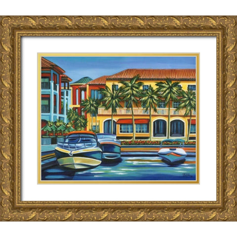 Tropical Rendezvous II Gold Ornate Wood Framed Art Print with Double Matting by Vitaletti, Carolee