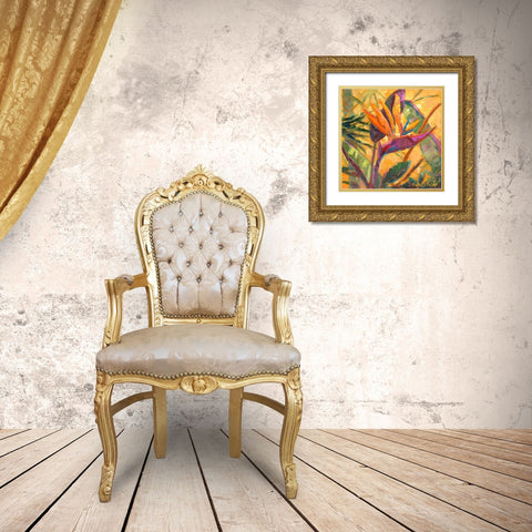 Splash of the Tropics I Gold Ornate Wood Framed Art Print with Double Matting by Oleson, Nanette
