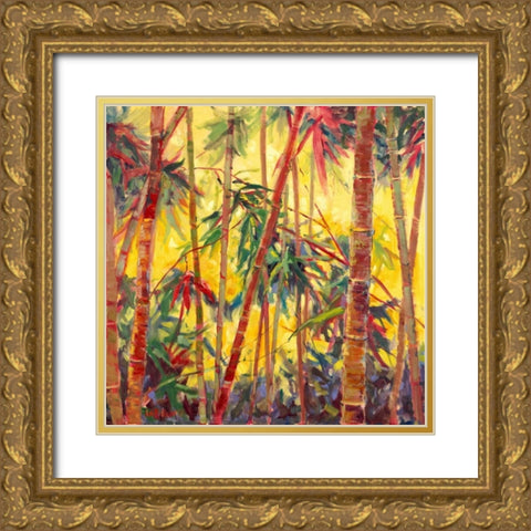 Bamboo Grove II Gold Ornate Wood Framed Art Print with Double Matting by Oleson, Nanette