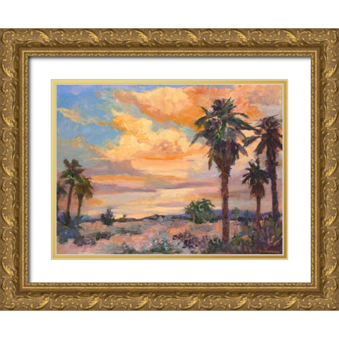Desert Repose I Gold Ornate Wood Framed Art Print with Double Matting by Oleson, Nanette
