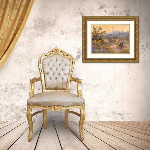 Desert Repose IV Gold Ornate Wood Framed Art Print with Double Matting by Oleson, Nanette