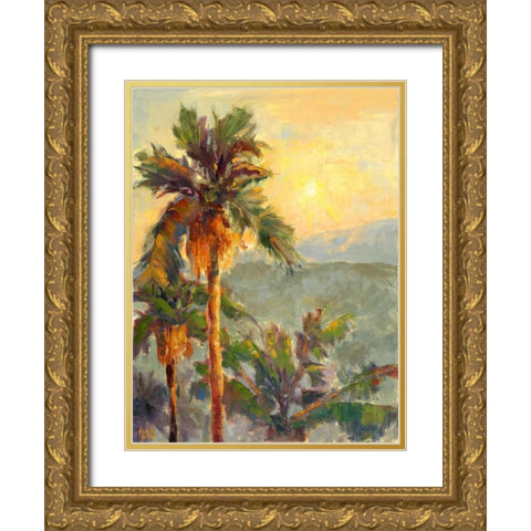 Desert Repose VII Gold Ornate Wood Framed Art Print with Double Matting by Oleson, Nanette