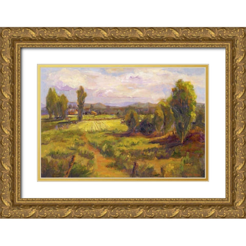 Homage Gold Ornate Wood Framed Art Print with Double Matting by Oleson, Nanette