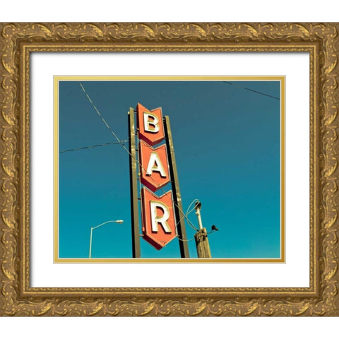 Vintage Retail III Gold Ornate Wood Framed Art Print with Double Matting by Recapturist