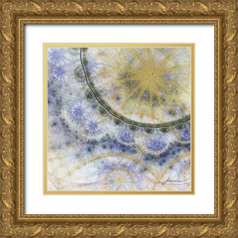 Bedouin Map IV Gold Ornate Wood Framed Art Print with Double Matting by Burghardt, James