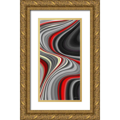 Smoke Screen I Gold Ornate Wood Framed Art Print with Double Matting by Burghardt, James