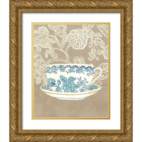 High Tea I Gold Ornate Wood Framed Art Print with Double Matting by Zarris, Chariklia
