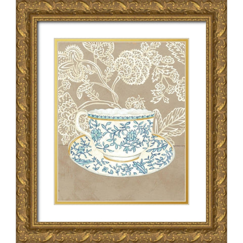 High Tea II Gold Ornate Wood Framed Art Print with Double Matting by Zarris, Chariklia