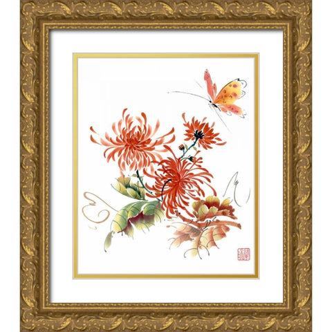 The Light Touch II Gold Ornate Wood Framed Art Print with Double Matting by Parker, Nan Rae