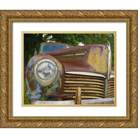 Small Rusty Hudson I Gold Ornate Wood Framed Art Print with Double Matting by Head, Danny