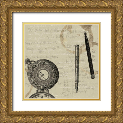 Odds and Ends II Gold Ornate Wood Framed Art Print with Double Matting by Vision Studio