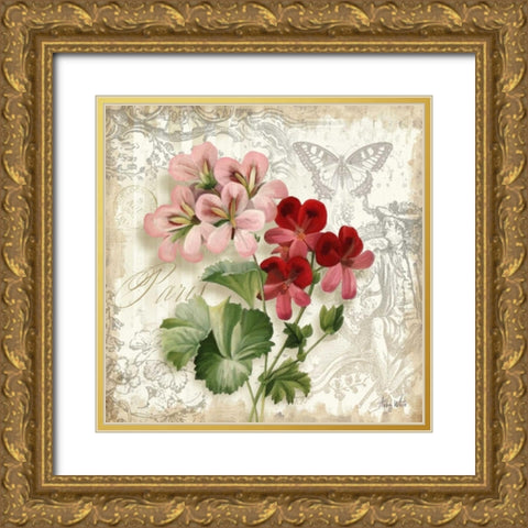 Springtime in Paris IV Gold Ornate Wood Framed Art Print with Double Matting by White, Abby