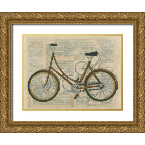 Tour by Bicycle II Gold Ornate Wood Framed Art Print with Double Matting by Zarris, Chariklia