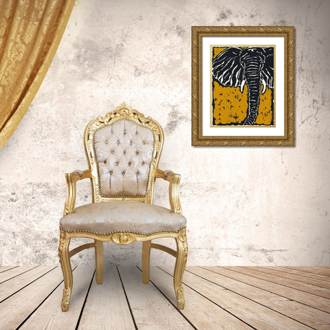 Serengeti II Gold Ornate Wood Framed Art Print with Double Matting by Zarris, Chariklia