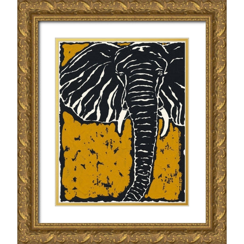 Serengeti II Gold Ornate Wood Framed Art Print with Double Matting by Zarris, Chariklia