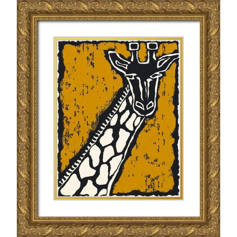 Serengeti III Gold Ornate Wood Framed Art Print with Double Matting by Zarris, Chariklia