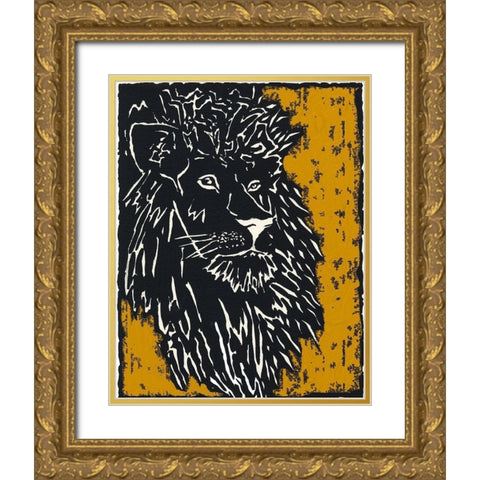 Serengeti IV Gold Ornate Wood Framed Art Print with Double Matting by Zarris, Chariklia