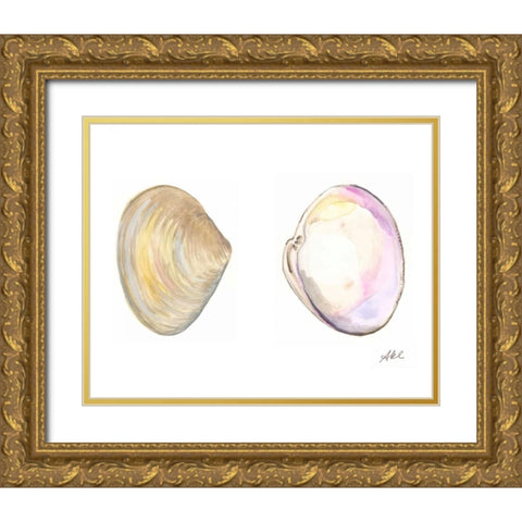 Tidal Treasure I Gold Ornate Wood Framed Art Print with Double Matting by Ludwig, Alicia