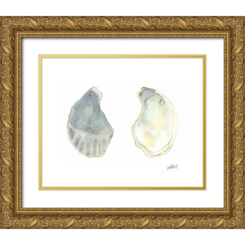 Tidal Treasure II Gold Ornate Wood Framed Art Print with Double Matting by Ludwig, Alicia