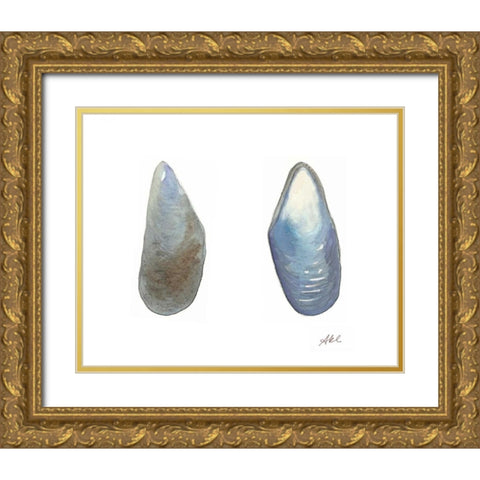 Tidal Treasure III Gold Ornate Wood Framed Art Print with Double Matting by Ludwig, Alicia