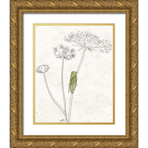 Summer Chorus I Gold Ornate Wood Framed Art Print with Double Matting by Ludwig, Alicia