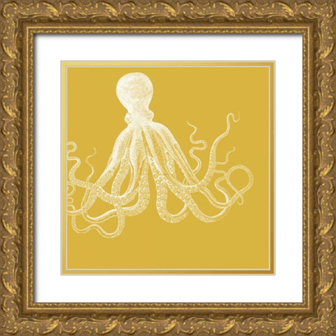 Saturated Sea Life I Gold Ornate Wood Framed Art Print with Double Matting by Vision Studio
