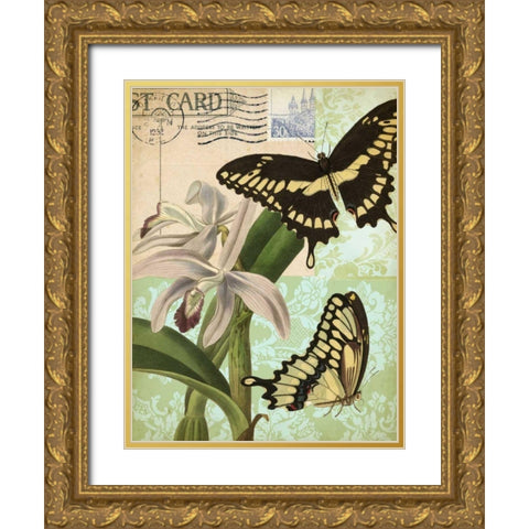 Natures Tapestry II Gold Ornate Wood Framed Art Print with Double Matting by Vision Studio