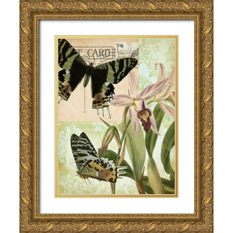 Natures Tapestry IV Gold Ornate Wood Framed Art Print with Double Matting by Vision Studio