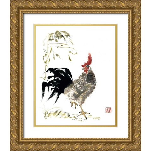 Its My Turn Gold Ornate Wood Framed Art Print with Double Matting by Parker, Nan Rae